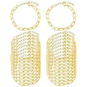 DIY Bracelet Kit 20pcs Gold Chain Lobster Clasp Jewelry Making Supplies Women